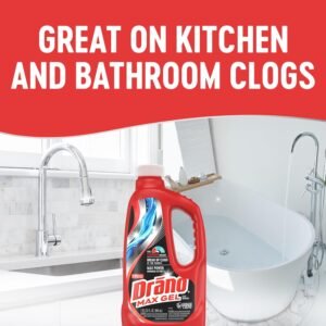 Drain Cleaner: Drano Max Gel Drain Clog Remover & Cleaner.