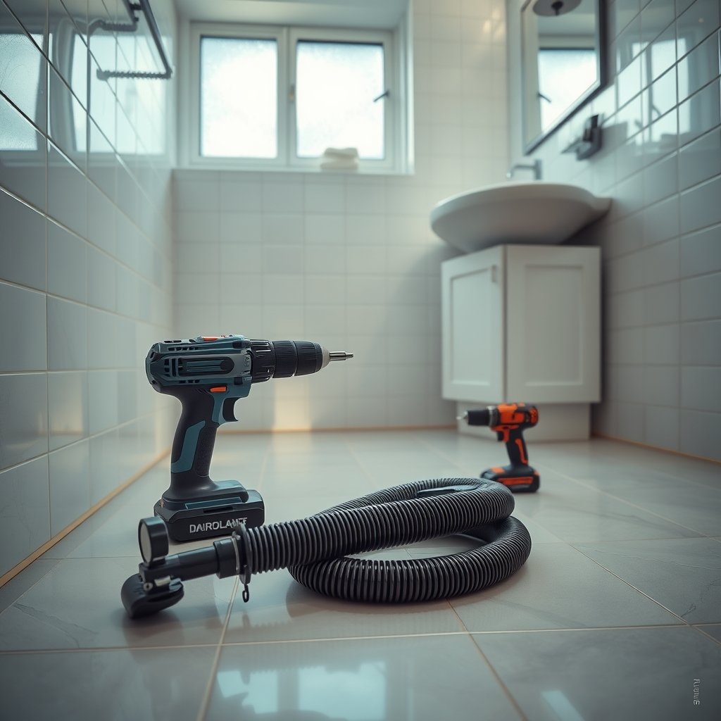 Drill powered drain auger 25ft - Illustration 1