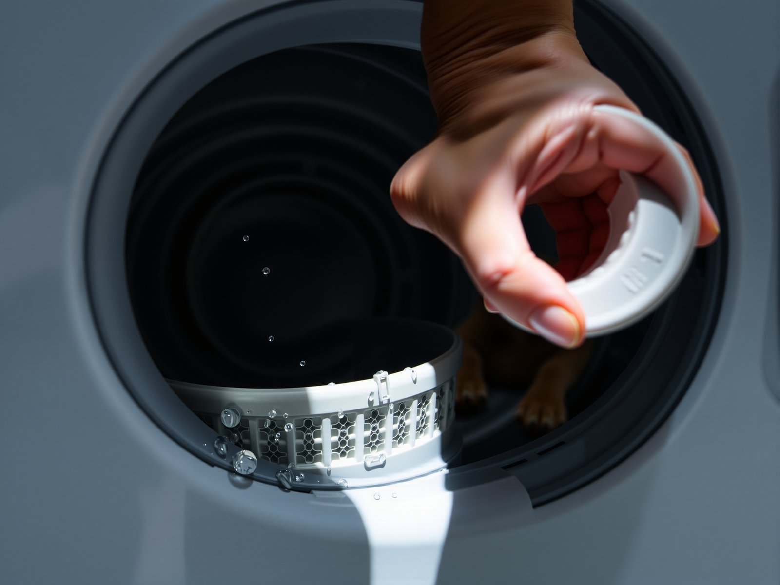 Pet hair washing machine drain catcher - Illustration 2