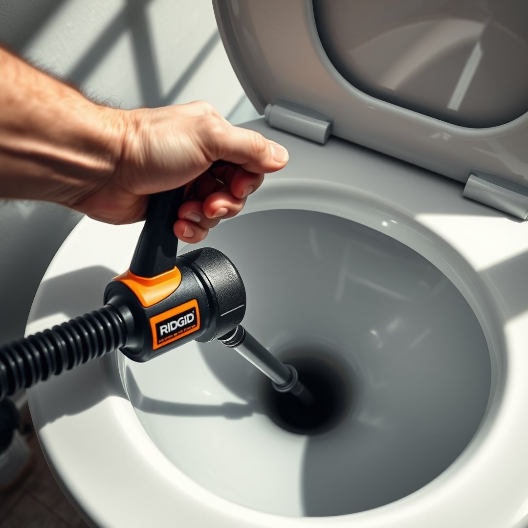 toilet auger in action