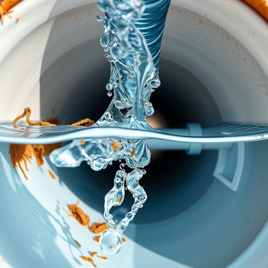 drain cleaner in action