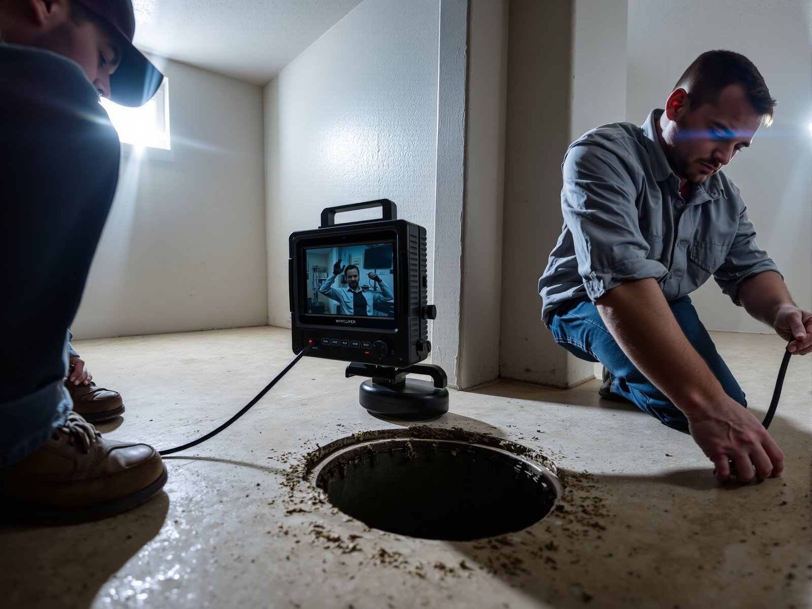 Sewer inspection camera with sonde - Illustration 1