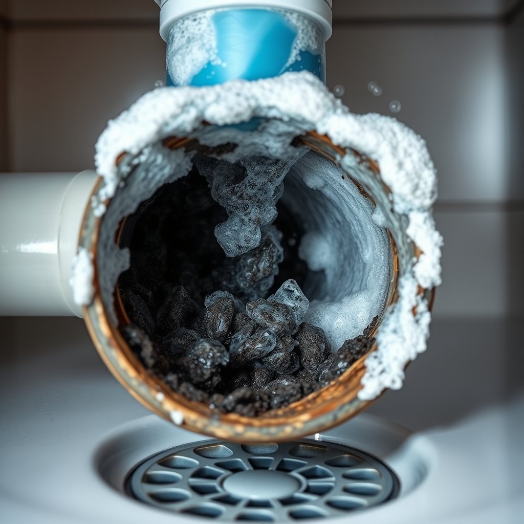 drain cleaner in action