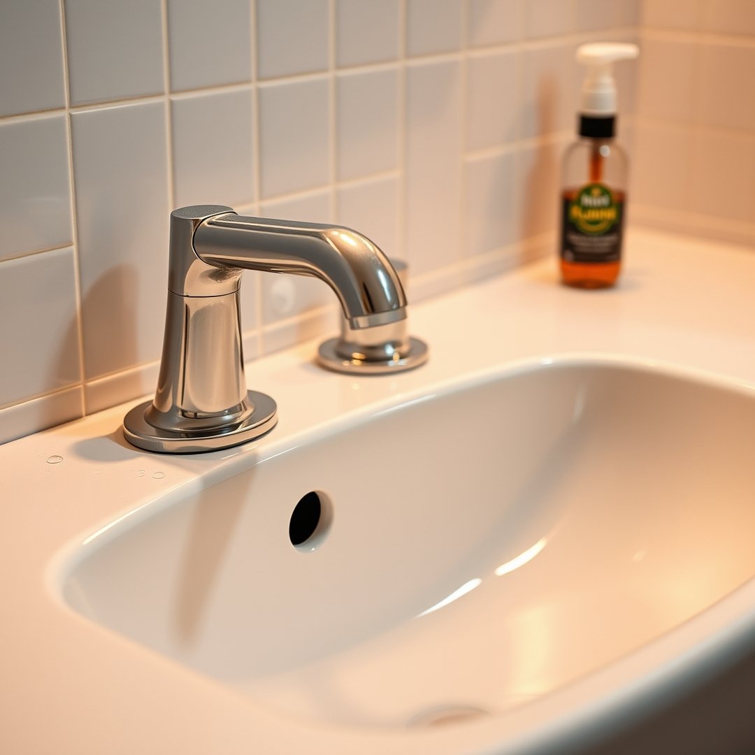 bathroom cleaner in action