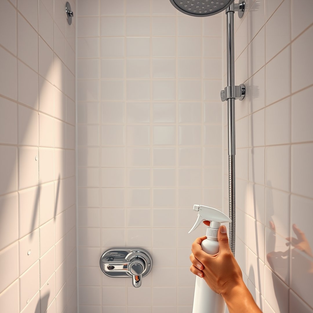 shower cleaner in action