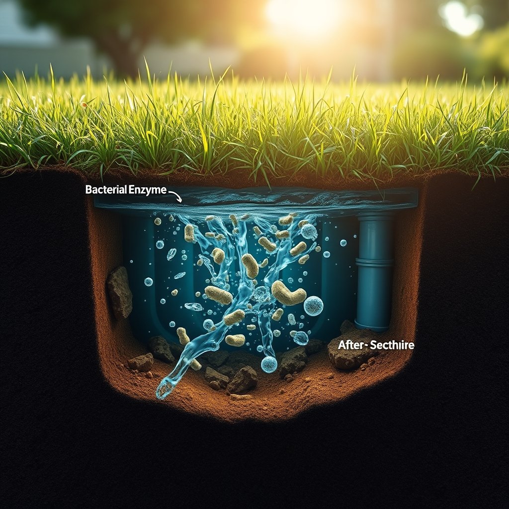 septic treatment in action