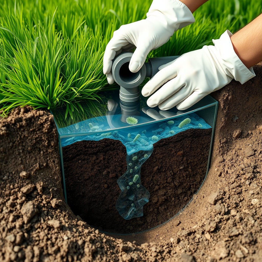 septic cleaner in action