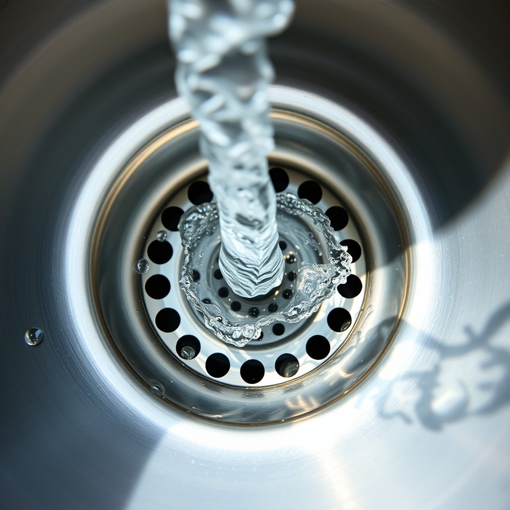 kitchen drain cleaner in action
